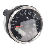 85mm Speedometer LCD Adjustable Waterproof 220KM/H for 12V/24V Car Truck Boat Motor, Stainless Steel + Plastic material, Black/White Color Options In Australia - Darrahopens