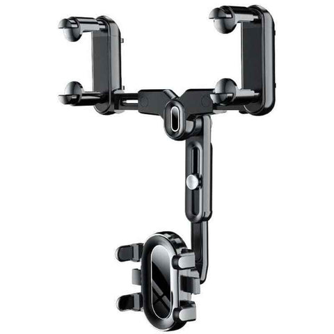 Car Rearview Mirror Phone Holder 360 Rotating Navigation Bracket for Car, dashboard mounting, stable phone or GPS support In Australia - Darrahopens