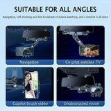 Car Rearview Mirror Phone Holder 360 Rotating Navigation Bracket for Car, dashboard mounting, stable phone or GPS support In Australia - Darrahopens