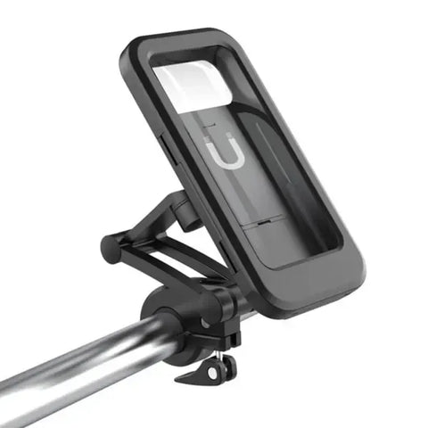 Bicycle Waterproof Phone Holder, Universal Phone Holder Bicycle, ABS material, dashboard mounting, stable phone or GPS support, Black Color