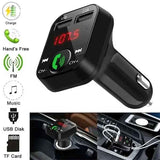 Wireless Bluetooth Car FM Transmitter 2 USB Charger Aux Adapter Handsfree, wireless audio upgrade, vehicle stereo use, Black Color In Australia - Darrahopens