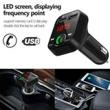 Wireless Bluetooth Car FM Transmitter 2 USB Charger Aux Adapter Handsfree, wireless audio upgrade, vehicle stereo use, Black Color In Australia - Darrahopens