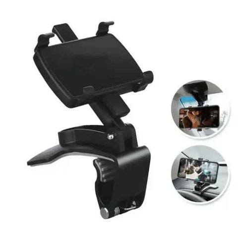 Swivel Mobile Holder - The Car, Silicone + Rubber material, dashboard mounting, stable phone or GPS support, Black Color In Australia - Darrahopens