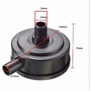 Air Filter Compressor Filtration Silence 20mm Male Thread Black, Plastic material, automotive replacement use, Black Color In Australia - Darrahopens
