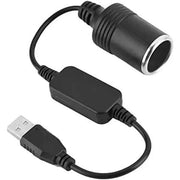 1.2m USB A male to 12V female cigarette lighter socket converter, automotive replacement use, vehicle maintenance accessory In Australia - Darrahopens