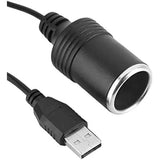 1.2m USB A male to 12V female cigarette lighter socket converter, automotive replacement use, vehicle maintenance accessory In Australia - Darrahopens