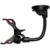 Mobile Phone Holder with Suction Cup for Car Black, ABS + PVC material, dashboard mounting, stable phone or GPS support, Black Color In Australia - Darrahopens