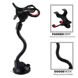 Mobile Phone Holder with Suction Cup for Car Black, ABS + PVC material, dashboard mounting, stable phone or GPS support, Black Color In Australia - Darrahopens