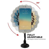 Mobile Phone Holder with Suction Cup for Car Black, ABS + PVC material, dashboard mounting, stable phone or GPS support, Black Color In Australia - Darrahopens