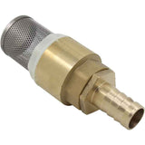 Check Valve with Strainer 1/2 3/4 1 inch with 12 16 19mm Socket, Foot Valve Strainer Check Valve (3/4 inch Thread + 16mm Tube Fittings), Gold Color In Australia - Darrahopens