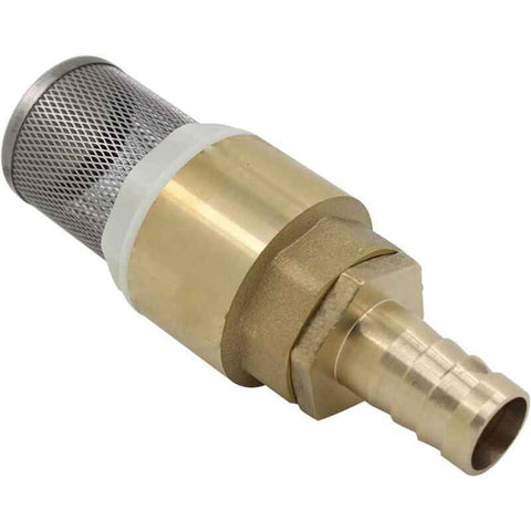 Check Valve with Strainer 1/2 3/4 1 inch with 12 16 19mm Socket, Foot Valve Strainer Check Valve (3/4 inch Thread + 16mm Tube Fittings), Gold Color In Australia - Darrahopens