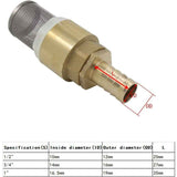 Check Valve with Strainer 1/2 3/4 1 inch with 12 16 19mm Socket, Foot Valve Strainer Check Valve (3/4 inch Thread + 16mm Tube Fittings), Gold Color In Australia - Darrahopens