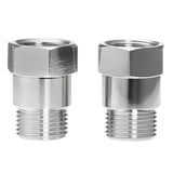 2 pcs O2 Sensor Spacer Thread Universal M18 X 1.5 Car Engine Light Oxygen Sensor Extension Adapter for Vehicle, Metal material In Australia - Darrahopens