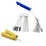 Carburetor Cleaning Kit Cleaning Needles Brushes Cleaning Tools, Stainless Steel + Steel material, car washing and detailing In Australia - Darrahopens
