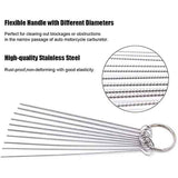 Carburetor Cleaning Kit Cleaning Needles Brushes Cleaning Tools, Stainless Steel + Steel material, car washing and detailing In Australia - Darrahopens