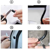 10m edge strip edge profile black edge tape clamping profile rubber, PVC + Rubber material, automotive replacement use, Black Color In Australia - Darrahopens
