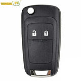 Button Car Key Replacement Flip Key Shell for Opel Adam Astra J Insignia Mokka Zafira C Corsa Cascada Meriva Karl, 2008-2017 Fitment