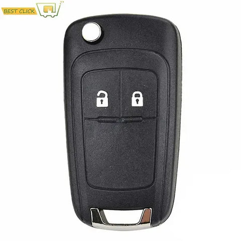 Button Car Key Replacement Flip Key Shell for Opel Adam Astra J Insignia Mokka Zafira C Corsa Cascada Meriva Karl, 2008-2017 Fitment