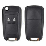 Button Car Key Replacement Flip Key Shell for Opel Adam Astra J Insignia Mokka Zafira C Corsa Cascada Meriva Karl, 2008-2017 Fitment