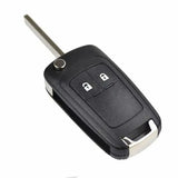 Button Car Key Replacement Flip Key Shell for Opel Adam Astra J Insignia Mokka Zafira C Corsa Cascada Meriva Karl, 2008-2017 Fitment