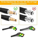 Replacement High Pressure Hose for Karcher K2 K3 K4 K5 K6 K7 Pressure Washer Hose, Connector & Quick Release(8m), PVC + Copper material, Black Color In Australia - Darrahopens
