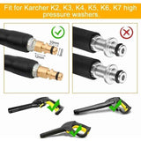 Replacement Hose for Karcher K2 K3 K4 K5 K6 K7 Pressure Washer High Pressure Cleaning Hose Quick Connector and Quick Release (6m), Black Color In Australia - Darrahopens