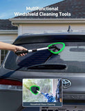 Windshield Washer, Car Windshield Cleaning Tool for Inside with 4 Reusable and Washable Microfiber Pads, Green, Green Color In Australia - Darrahopens
