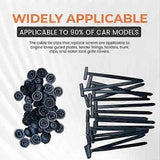 Nylon Universal Cable Tie Buckle, 10-100 pin and button cable ties self-locking 50 pcs, automotive replacement use, Black Color In Australia - Darrahopens