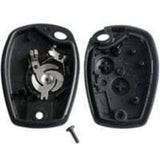 Key case 2 buttons without blade compatible with Renault Clio 3, Twingo 2, Master 3, Kangoo 2, Traffic and Modus Key Shell Plip Polition