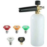 Foam Cannon with 1/4 Inch Quick Connect, 1 Liter Bottle and 5 Nozzle Tips for High Pressure Washer Cleaning Use In Australia - Darrahopens