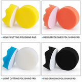11-piece 80 mm polishing pad polishing sponge drill polishing set with M1, car washing and detailing, polishing or foam cleaning