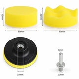 11-piece 80 mm polishing pad polishing sponge drill polishing set with M1, car washing and detailing, polishing or foam cleaning
