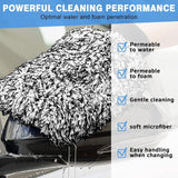 Rim Brush - Car Wheel Brush with Car Wash Mitt - Microfiber Rim Brush - Tire Brush - Wheel Brush - Rim Cleaner