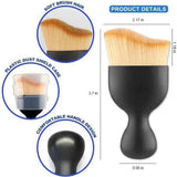 Soft cleaning brush / brush for car interiors 3-pack Black, Plastic material, car washing and detailing, polishing or foam cleaning, Black Color In Australia - Darrahopens