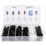 100 pcs Universal Door Trim Clip, Plastic Car Push Rivet Kit Door Card Panel Trim Clips Bumper Fastener Retainer In Australia - Darrahopens