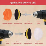 25-piece car polishing set - Polishing pad for M10/M14 drill, cordless screwdrivers and polishers - Different softness levels In Australia - Darrahopens