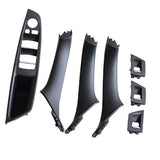 For 5 Series F10 F11 520D 525D 530D 535I LHD Door Handle (Black), ABS material, direct exterior replacement, vehicle trim repair, Black Color
