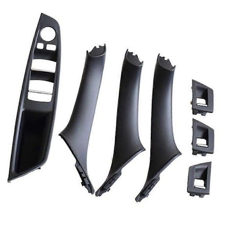 For 5 Series F10 F11 520D 525D 530D 535I LHD Door Handle (Black), ABS material, direct exterior replacement, vehicle trim repair, Black Color