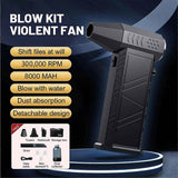 Turbo Jet Fan 300000RPM Powerful Air Blower, Brushless Motor Portable Dust Cleaner for Car Interior, 8000mAh Battery In Australia - Darrahopens