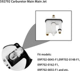 Carburetor Main Jet Replacement Kit, 4 Pack Heavy Duty Lawn Mower Engine Parts for Briggs & Stratton 09P702, Heavy Duty Use
