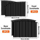 Car Window Sun Shade Magnetic Slidable Privacy Curtain Sun Protection Shield for Automotive Interior Black, for Car Truck Motorcycle and Vehicle Use In Australia - Darrahopens
