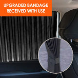 Car Window Sun Shade Magnetic Slidable Privacy Curtain Sun Protection Shield for Automotive Interior Black, for Car Truck Motorcycle and Vehicle Use