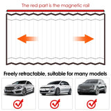 Car Window Sun Shade Magnetic Slidable Privacy Curtain Sun Protection Shield for Automotive Interior Black, for Car Truck Motorcycle and Vehicle Use
