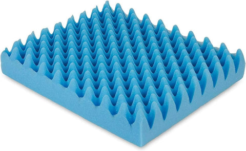 Egg Crate Foam Seat Cushion for Back Pain and Sciatica Relief, Chair Car Seat Office Wheelchair Pad, 19x19x3 Inch Blue In Australia - Darrahopens