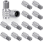 16 Pcs Flow Through Tire Valve Stem Caps, Double Valve Inflator Extensions for Truck Car RV, High Pressure, Copper Tone In Australia - Darrahopens