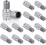 16 Pcs Flow Through Tire Valve Stem Caps, Double Valve Inflator Extensions for Truck Car RV, High Pressure, Copper Tone In Australia - Darrahopens