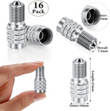 16 Pcs Flow Through Tire Valve Stem Caps, Double Valve Inflator Extensions for Truck Car RV, High Pressure, Copper Tone In Australia - Darrahopens