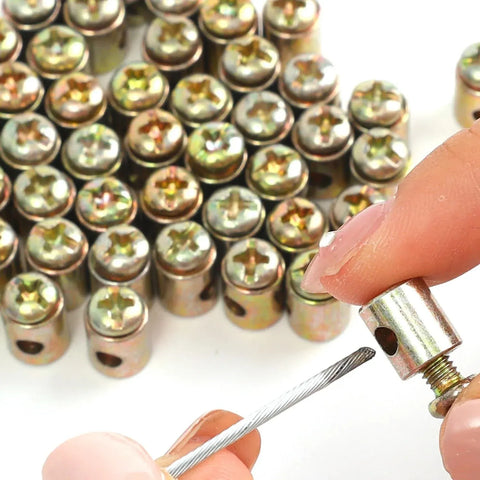 20 Pack Bike Throttle Cable Ends with Screws, Universal 1/8 Inch Solderless End Caps for Motorcycle Scooter Dirt Bike In Australia - Darrahopens