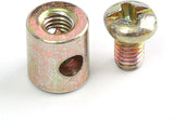 20 Pack Bike Throttle Cable Ends with Screws, Universal 1/8 Inch Solderless End Caps for Motorcycle Scooter Dirt Bike