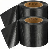 RV Underbelly Tape, Corrugated Waterproof Thick Adhesive Patch for Camper Travel Trailer Mobile Home Tear Repair, Black 2 Pack, 4 Inch X 66 Feet Size In Australia - Darrahopens